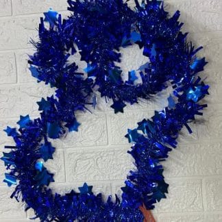 גירלנדה בצבע כחול כוכבים x1