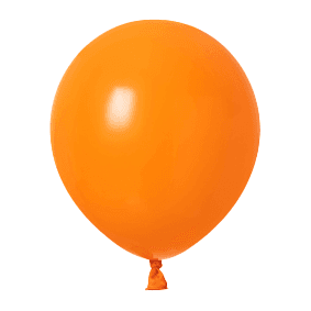 10" b009 orange שר הבלונים כתום x50