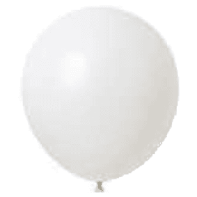 12" b026 white שר הבלונים לבן x50