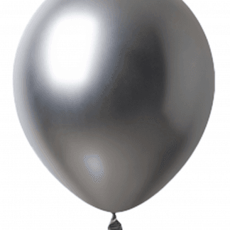 10" b502 chrome silver שר הבלונים כרום כסף x50