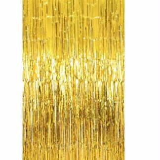 וילון פרנזים לקישוט בצבע gold x1