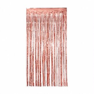 וילון פרנזים לקישוט בצבע rosegold x1