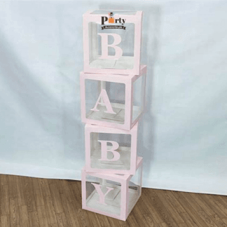 סט 4 קוביות baby ורוד x1 bp.