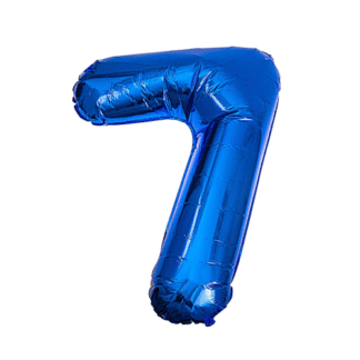 MN34 Number 7 Blue ספרה צבע כחול bp x1