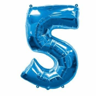 MN34 Number 5 Blue ספרה צבע כחול bp x1