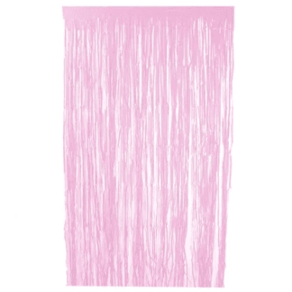 וילון פרנזים לקישוט בצבע light pink x1