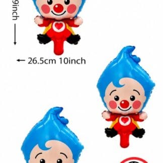 10 inch mini clown blue ליצן קטן כחול x1