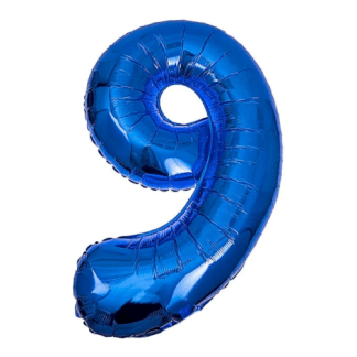 MN34 Number 9 Blue ספרה צבע כחול bp x1