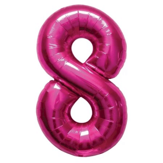 MN34 Number 8 Fuchsia ספרה פוקסיה x1