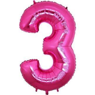 MN34 Number 3 Fuchsia ספרה פוקסיה x1 bp