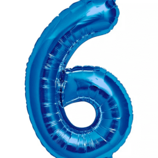 MN34 Number 6 Blue ספרה צבע כחול bp x1