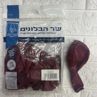 18" b106 garnet שר הבלונים רימון x10
