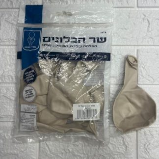 18" b602 pastel dust white שר הבלונים אבק לבן x10
