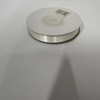 סרט סאטן לבן  עובי 1 ס"מ 25 יארד x1 bp.