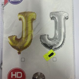 ML16 אות אנגלית J letter silver צבע כסף x1