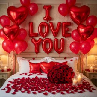 M16 צבע אדום I LOVE YOU סט