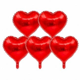 MH10 Red heart  מיילר לב אדום x5