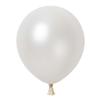 12" b304 pearly white שר הבלונים לבן פנינה x50