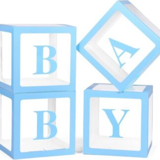 סט 4 קוביות baby תכלת x1 bp.