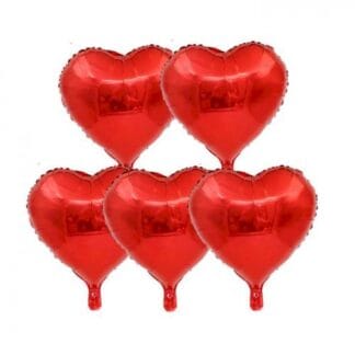 MH10 Red heart  מיילר לב אדום x5