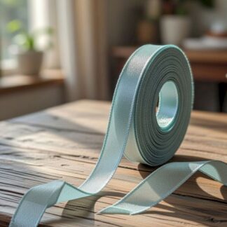 סרט סאטן תכלת ביבי עובי 1 ס"מ 25 יארד x1 bp.