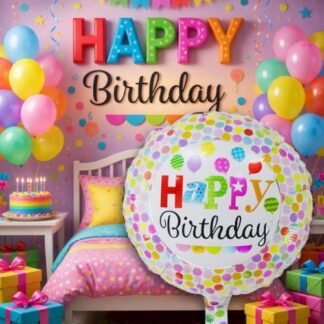 M18 colorful captain Happy Birthday כיתוב צבעוני x1