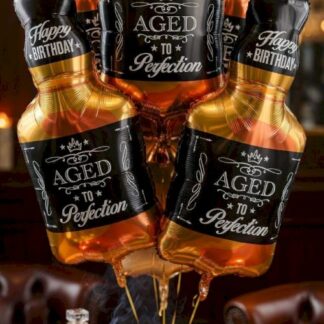 M30 Happy birthday whiskey aged to perfection מזל טוב בקבוק וויסקי מושלם  x1