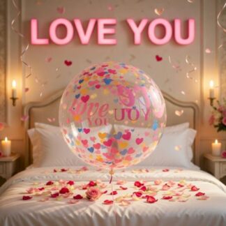 CB24 Bobo balloon Printed Love YOU balloon בלון בובו עם הדפסה x1