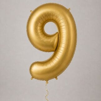 MN34 Number 9 Gold   ספרה זהב כרום bp x1