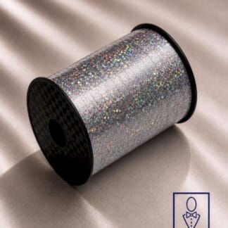 Shiny silver ribbon סרט מתנות כסף מנצנץ x1