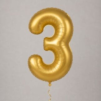 MN34 Number 3 Gold   ספרה זהב כרום bp x1