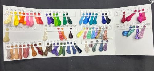 קטלוג בלונים – שר הבלונים מפת צבעים מלאה לאירועים x1 – תמונה 2