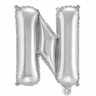 ML16 אות אנגלית N letter silver צבע כסף x1
