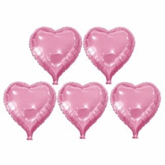 MH10 pink Heart מיילר לב וורוד x5