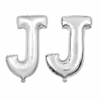 ML16 אות אנגלית J letter silver צבע כסף x1
