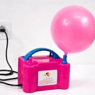 משאבה ורודה חשמלית לבלונים עגולים pink pump