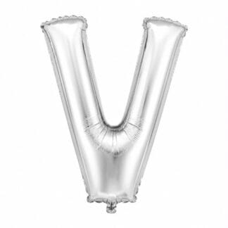 ML16 אות אנגלית V letter silver צבע כסף x1