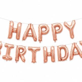 M16 Set Happy Birthday Rose Gold סט בלונים רוז גולד x1