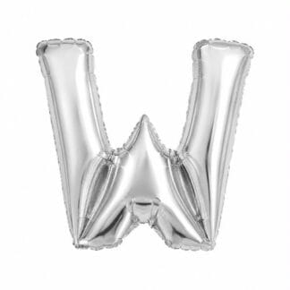ML16 אות אנגלית W letter silver צבע כסף x1